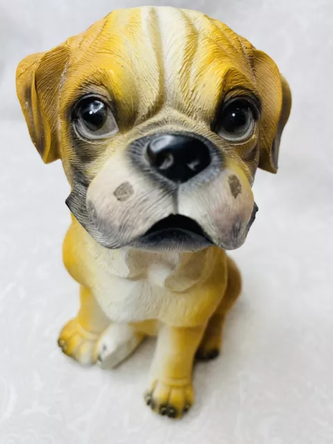 Polystone Dog Boxer   6 inches tall