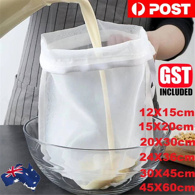 Soy Milk Wine Filter Bag Nut Milk Bag Tea Coffee O... - Grandado - Foto 3