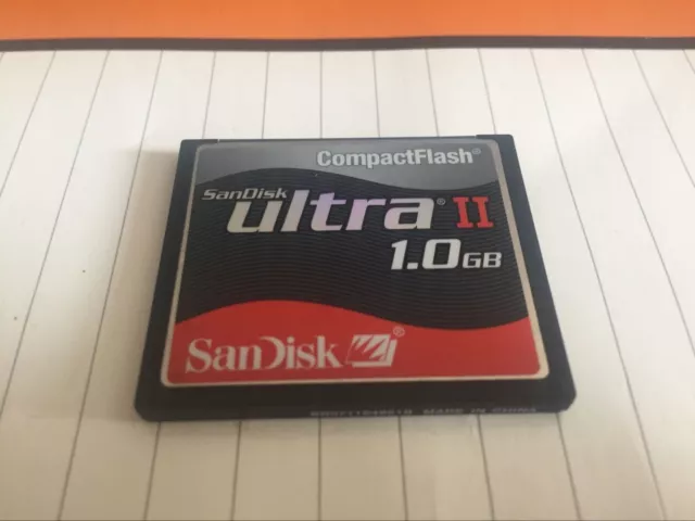 sandisk COMPACTFLASH  Ultra II 1GB CF Memory CARD compact flash card