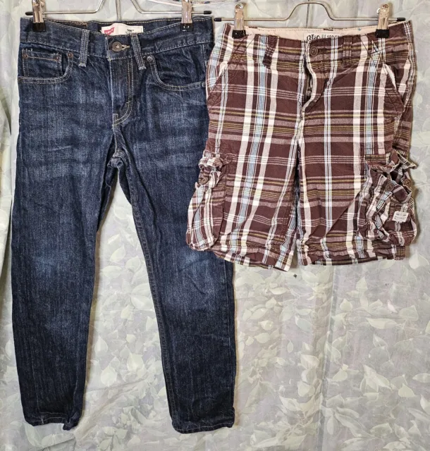 Set of 2 boys shorts and jeans, size 10, Levis and PLC est.89