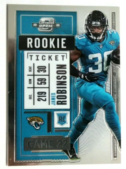 2020 NFL Contenders Optic James Robinson Base Rookie Card Panini Jaguars