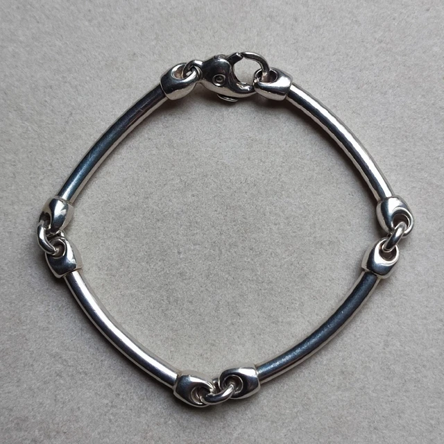 NKlaus 19cm Véritable Bracelet en Argent massif 925 Rhodié Largeur 3,30mm, 5g