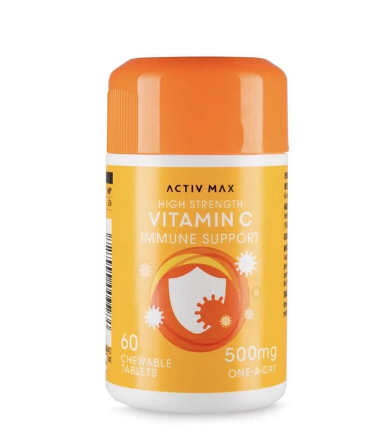 3 X ACTIV-MAX High Strength Vitamin C 60 Tablets Each £9.99 - PicClick UK