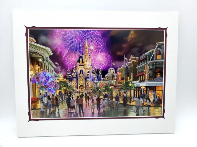 Walt Disney World 50th Main Street USA Magic Kingdom Thomas Kinkade Art Print