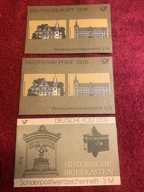DDR Sondermarken-Heftchen SMHD 21a, b, 22