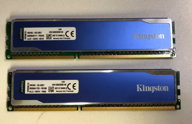 8Gb Ddr3 Gaming Ram  , Kingston , Pc3 12800 ,800 Mhz