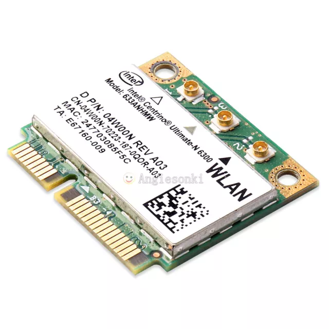 Adaptador WiFi 802.11ABGN para tarjeta inalámbrica Intel Centrino Ultimate-N 6300 para Dell