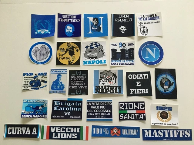 NAPOLI – 10 Stickers Ultras, Pegatinas, Adhésifs – Collection 4349