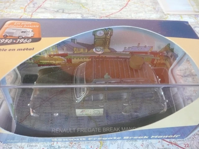 Voiture Miniature Renault Frégate Break Au 1/43 Par Eligor - Modèle CEC Rouge