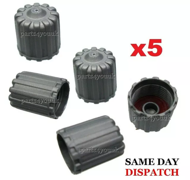 MERCEDES BENZ 4 X SILVER GREY PLASTIC TYRE PRESSURE SENSOR VALVE