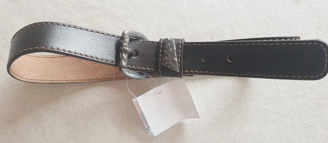 Ceinture En Cuir Noemi Liberti - Marron Et Métal Deux Tons, Taille 75 - Occasion Très Bon état