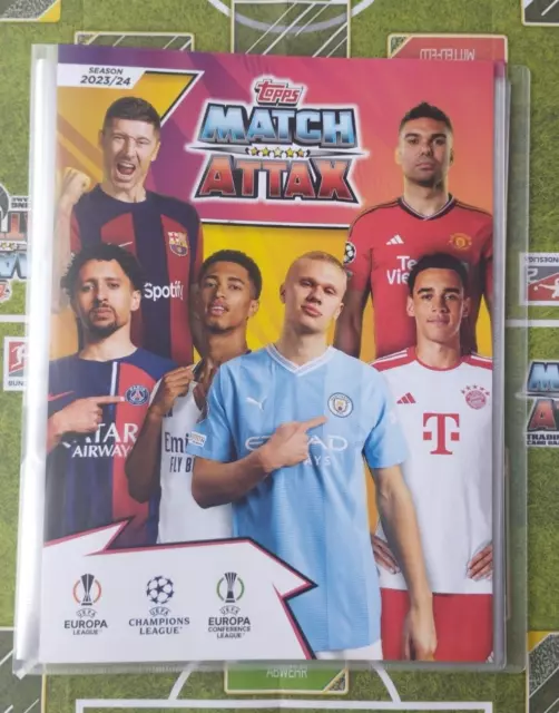 Topps Match Attax UEFA CHAMPIONS LEAGUE 2023/24 Empty Binder + 5 CARDS