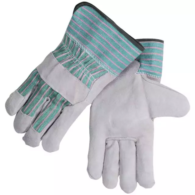 Black Stallion 5BE Value Split Cowhide/Canvas Gloves Large 12 pack