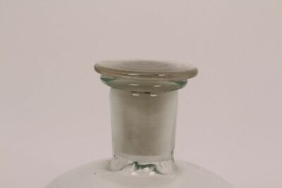 Apotheker Flasche Medizin Glas klar Tinct. Myrrhae antik Deckelflasche 2