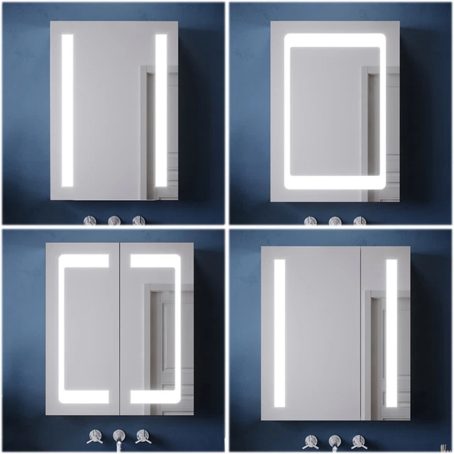 ILLUMINATED LED BATHROOM Mirror Demister/Sensor/Button/Shaver