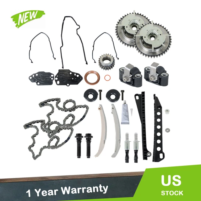 TIMING CHAIN KIT+CAM Phasers+VVT Valves For 5.4L Triton 3V Ford F150