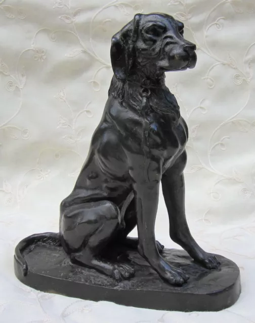 Jagdhund Bronze Jugendstil um 1900