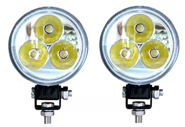 2 X 24V 12V LED Projecteur Spot 9W Faisceau Lampes Hors Route Bateau Tractor SUV