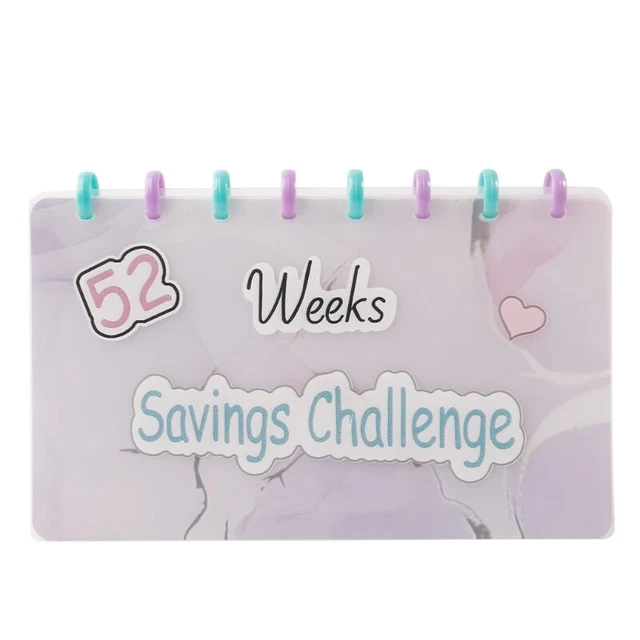 52 Week Savings Challenge Planner Cash Envelopes Inside for Women Men Unisex