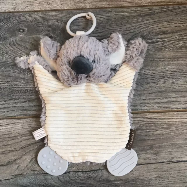 Koala Teething Buddy Demdaco Soft Baby Lovey Rattle 9” EXCELLENT! Stroller Toy