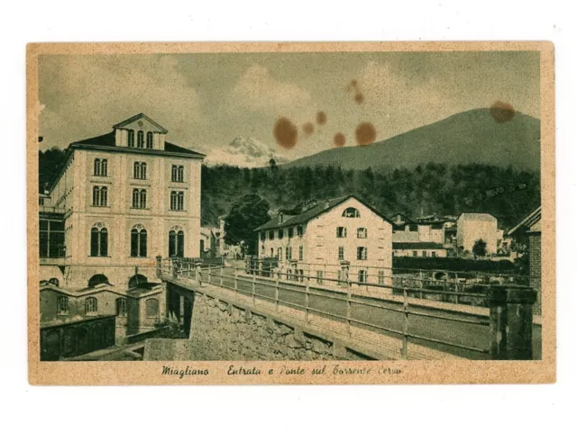 Miagliano Ponte Torrente Cervo Cartolina Viaggiata