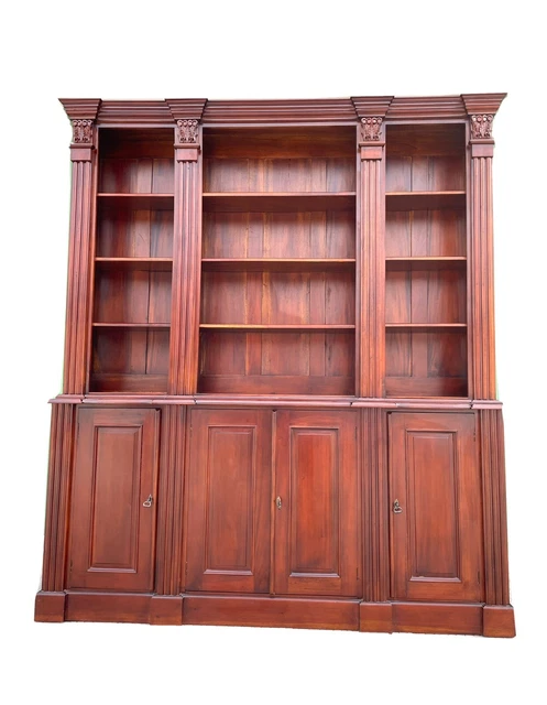 Majestic Biblioteca a Primera Ves Estilo Inglés en Madera De Caoba