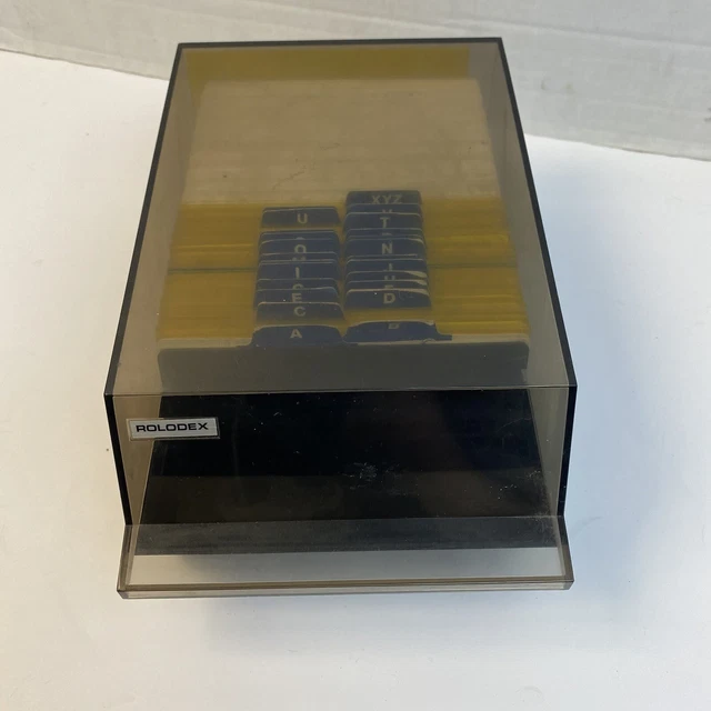 Vintage Rolodex Covered Index Card File A-Z Tabs VIP35C Cards Size 3x5 RB