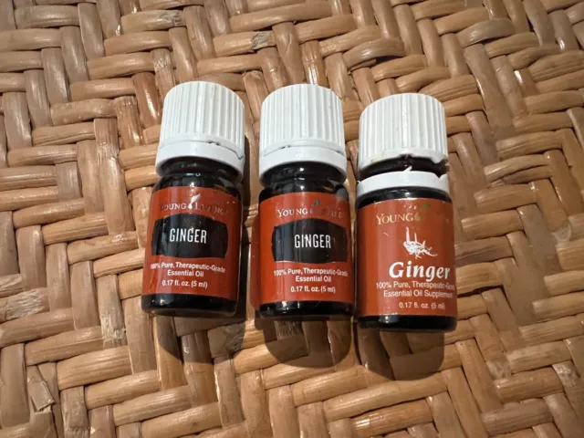 Lot of 3 bottles Young Living Essential Oil Ginger 5ml New