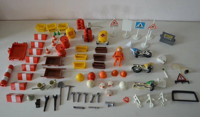 PLAYMOBIL LOT ACCESSOIRES De Chantier City Vintage Klicky Ancien En Bon état EUR 6,99 - FR - Foto 4