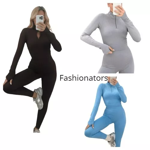 LADIES GYM OUTFIT Elastic T-shirt Leggings Hoodie Fitness Workout Set FG904  $37.75 - PicClick
