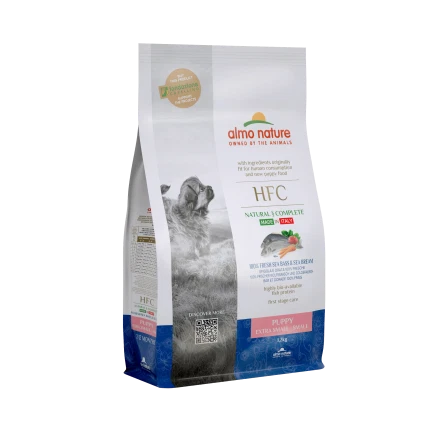 Almo Nature HFC Puppy Crocchette per Cani Cuccioli Spigola e Orata 1,2 kg