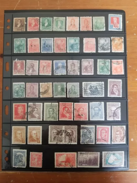 Argentina Stamp Collection - Mostly Used - Lots of Classics - 2 Scans - W29