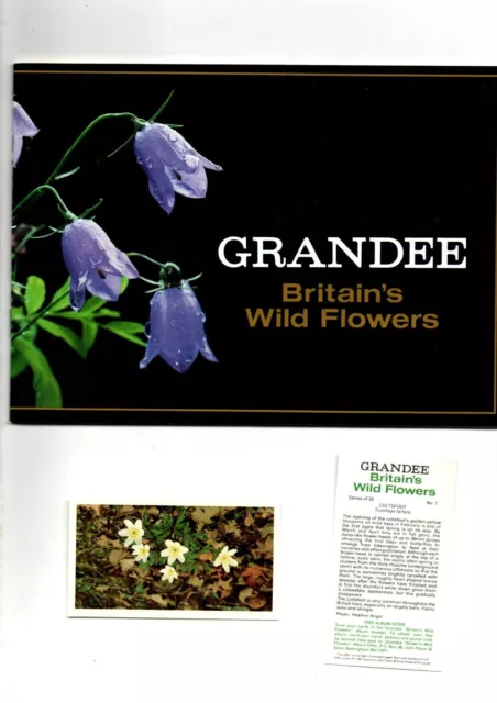 Britains  Wild Flowers Empty Unused  Album  Grandee 1986 Ex+ Condition