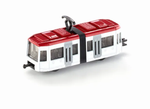 siku 1011, Tram, Metal/Plastic, White/Red, Standard siku railway hit (US IMPORT)