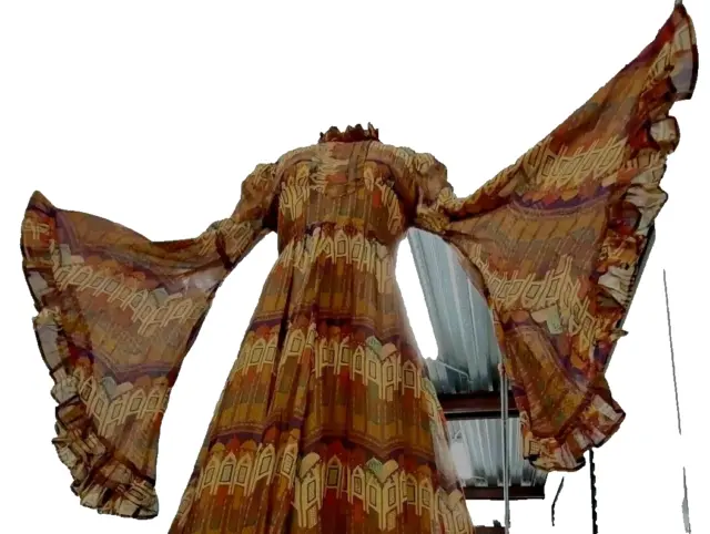 Boho Maxi Dress HIPPIE COUTURE London Treasure Domes CLOTHES BY SAMUEL SHERMAN