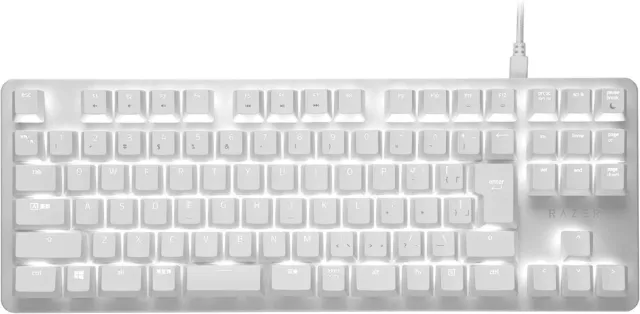 RAZER BLACKWIDOW LITE JP Mercury White Mechanical Keyboard Quiet