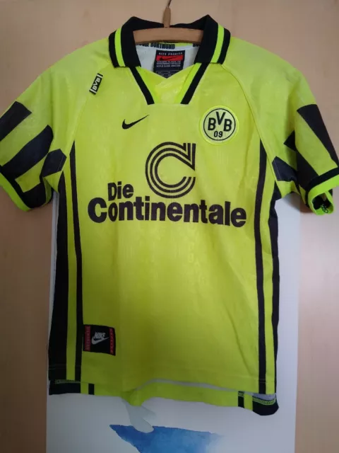 Borussia Dortmund BVB Trikot Gr. 158 Kinder Nike Continentale Retro