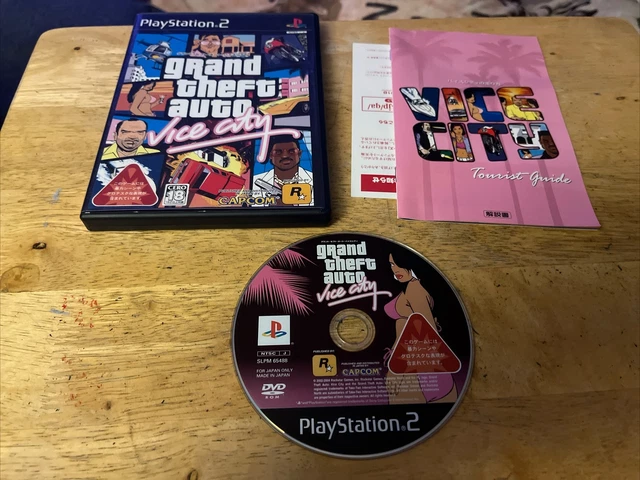 GTA Vice City PS2 – Version PAL FR Complète, Très Bon état, Sans Carte