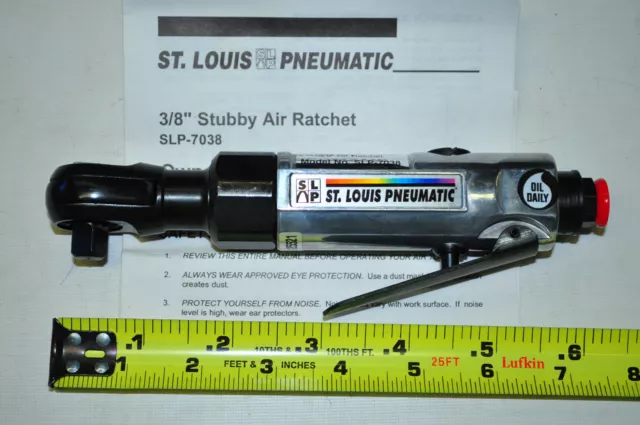 ST LOUIS SLP-7038 3/8" Dr Stubby Air Ratchet  Made in USA