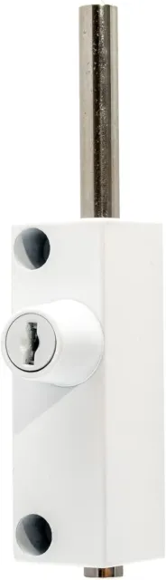 Mehrzweck Türbolzen in weiß Terrassentürbolzen - zusätzliche Sicherheit 2 Schlüssel 7