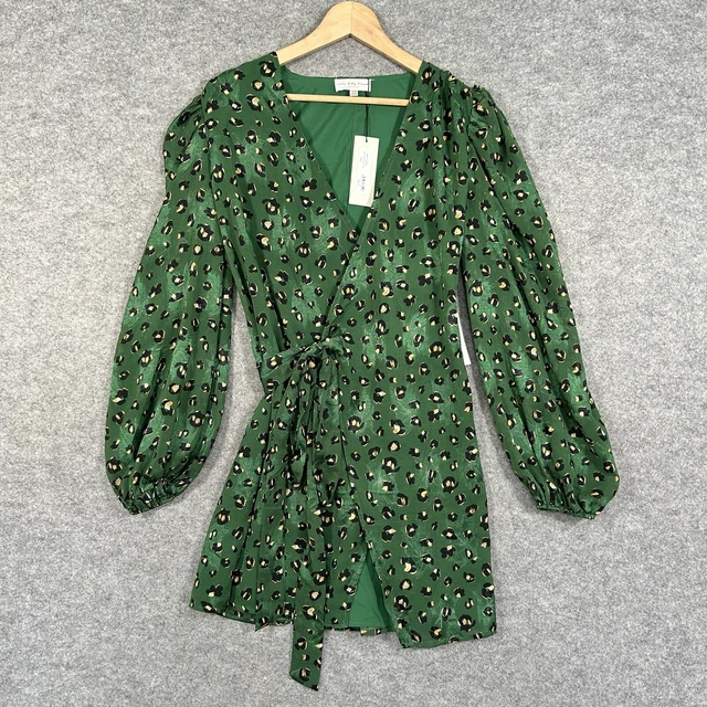 NEVER FULLY DRESSED Leopard Wrap dress 10 26.75 - PicClick UK