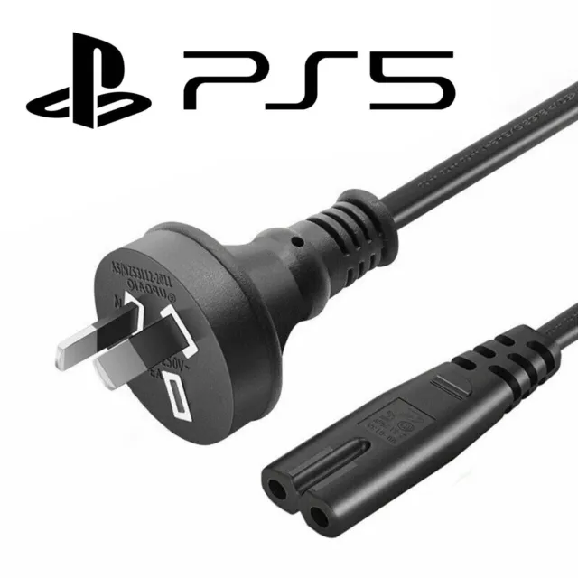 PS5 Power Supply 1.5m Cord Lead Cable AU Black Plug Sony Playstation 5 AUS