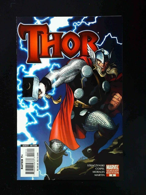 Thor #3B (3Rd Series) Marvel Comics 2007 Vf/Nm  Mcguinness Variant
