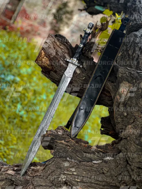Handmade Damascus Steel sword | Viking Functional Sword | Battle Ready sword