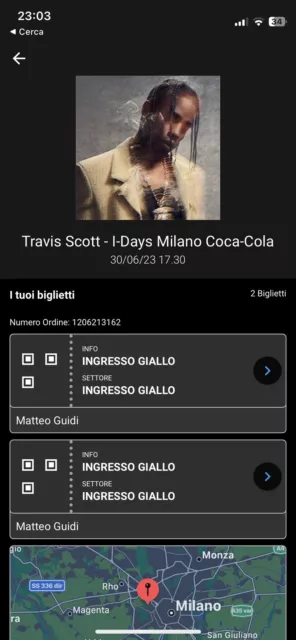 Biglietto Travis Scott Milano - 30/06/2023
