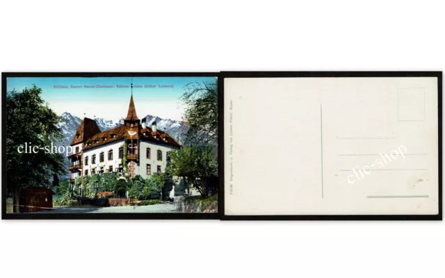 1 AK ANSICHTSKARTE CARTOLINA MERAN OBERMAIS SCHLOSS LABERS MERANO (i1643)