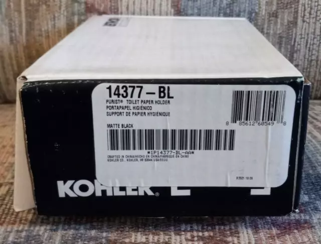 Kohler K-14377-BL Toilet Paper Holder - Black    /L9a