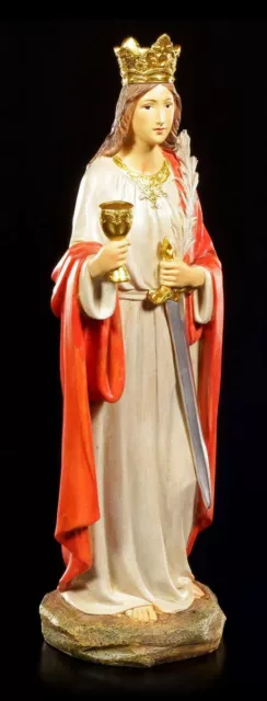 St. Barbara Figur - Heilige Ikone Deko STatue christlich religiös 2