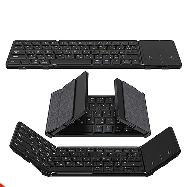 TRI-FOLDED TOUCHPAD KEYBOARD Wireless Keyboard for IOS Android EUR 45 ...