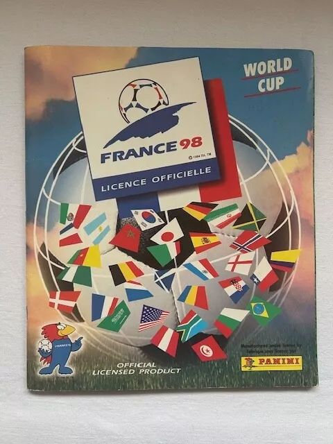 Album Panini WC  "France 98" COMPLET 100%